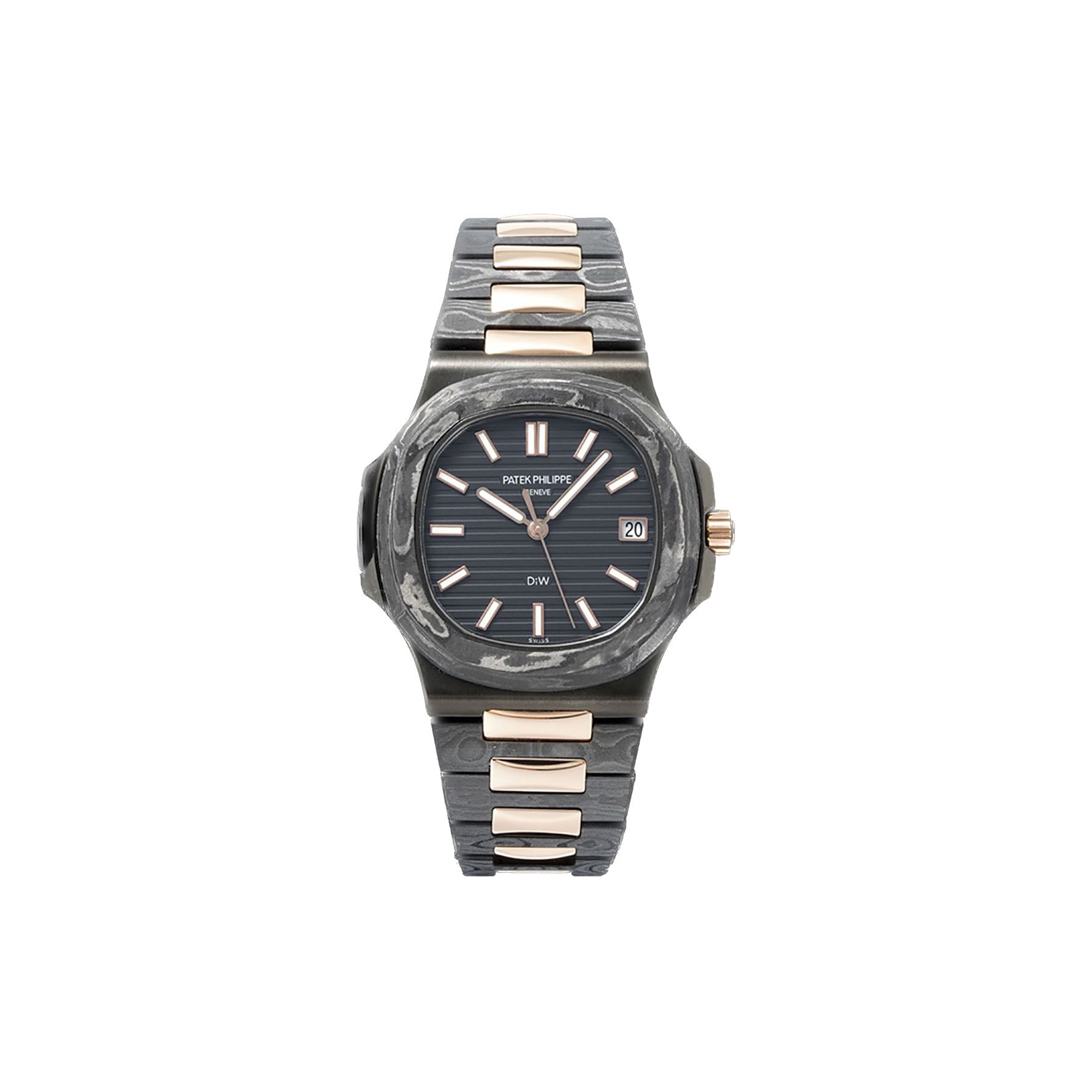 PATEK PHILIPPE DIW CARBON NAUTILUS“ROSE GOLD BLACK GRAIL” WATCH 5711/1A